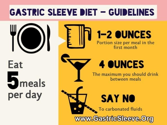 Gastric Sleeve Diet - Infographic